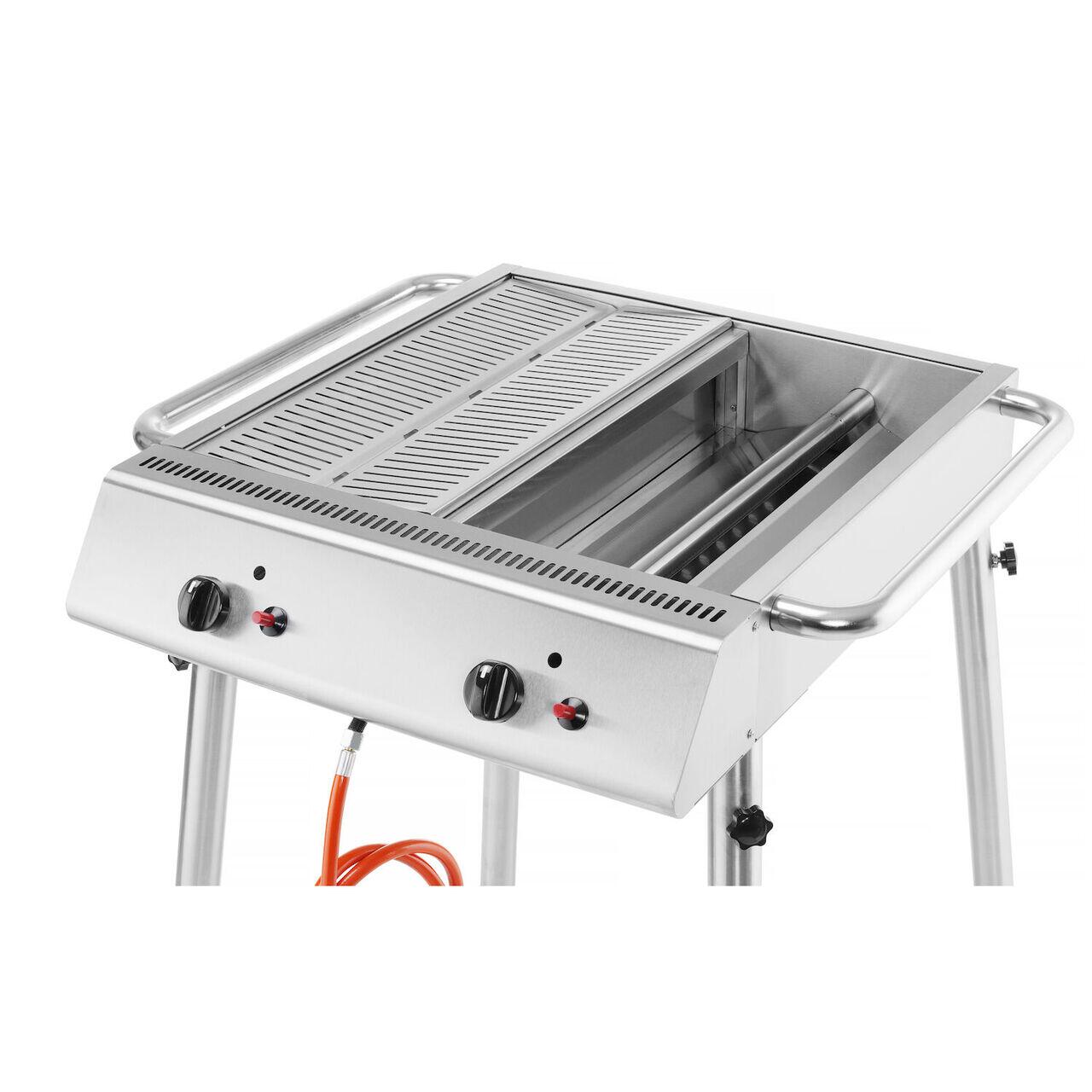 Gratar pe gaz Xantos, HENDI, 9,5kW, 770x710x(H)870mm - imagine 2