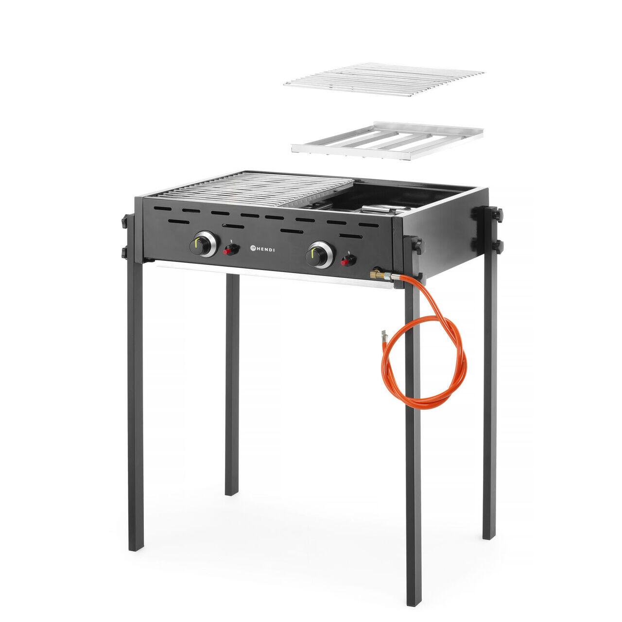 Gratar pe gaz Roast-Master Pro Black, HENDI, negru, 11,6 kW, 790x560x(H)900mm - imagine 2