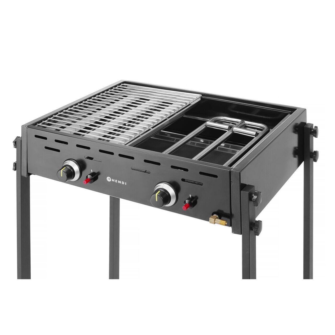 Gratar pe gaz Roast-Master Pro Black, HENDI, negru, 11,6 kW, 790x560x(H)900mm - imagine 3