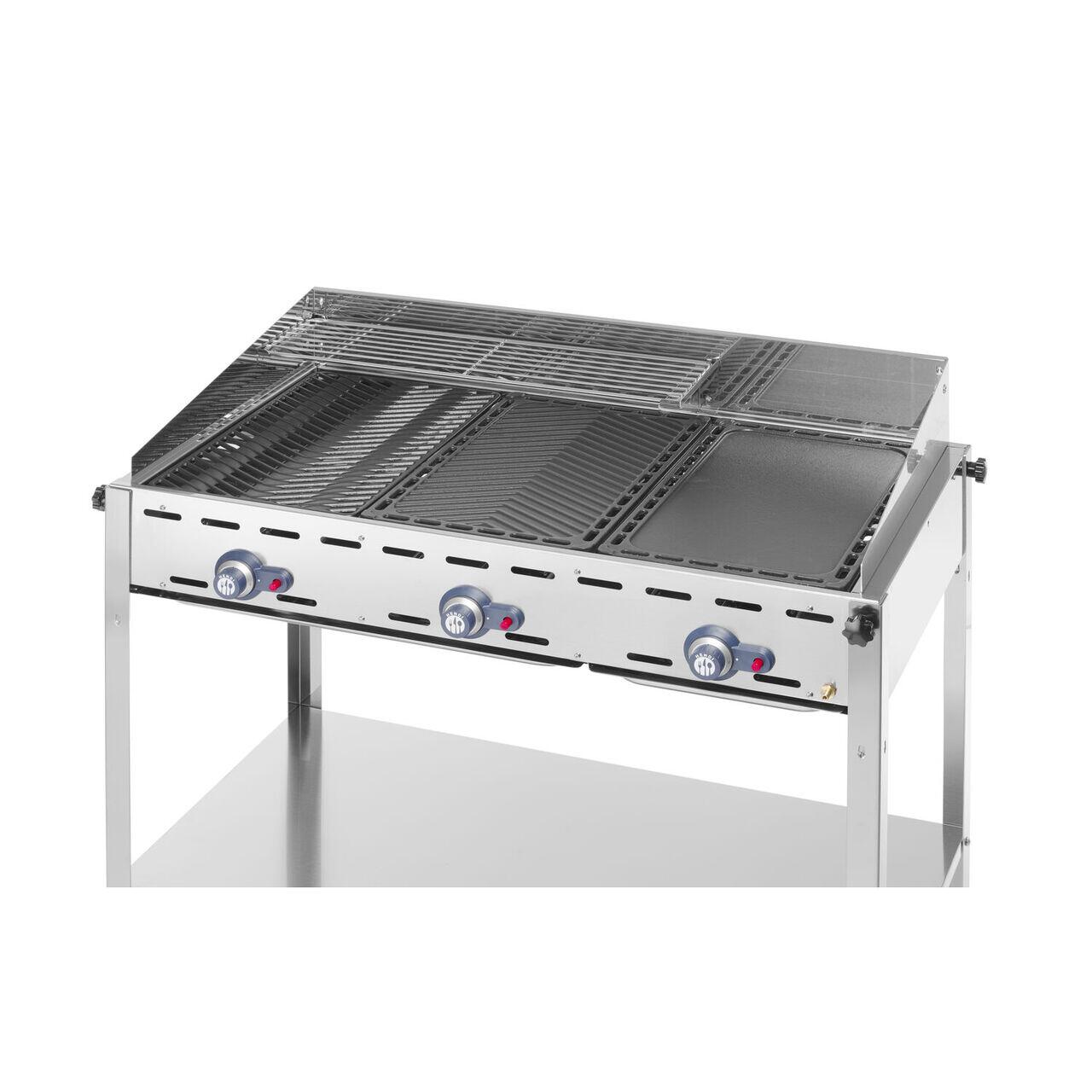 Grătar Green Fire cu 3 arzătoare, HENDI, Profi Line, 17,4 kW, 1078x612x(H)825mm - imagine 2