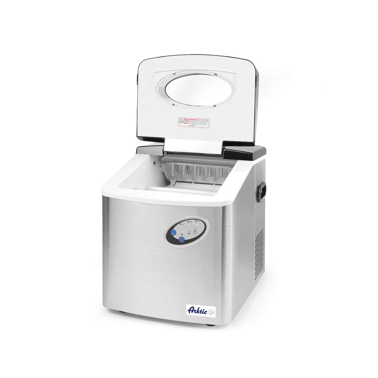 Masina profesionala pentru cuburi gheata, capacitate 15kg / 24h, stocare 4,5 kg cuburi, 160W, corp inox, Hendi Kitchen Line 15 - imagine 6