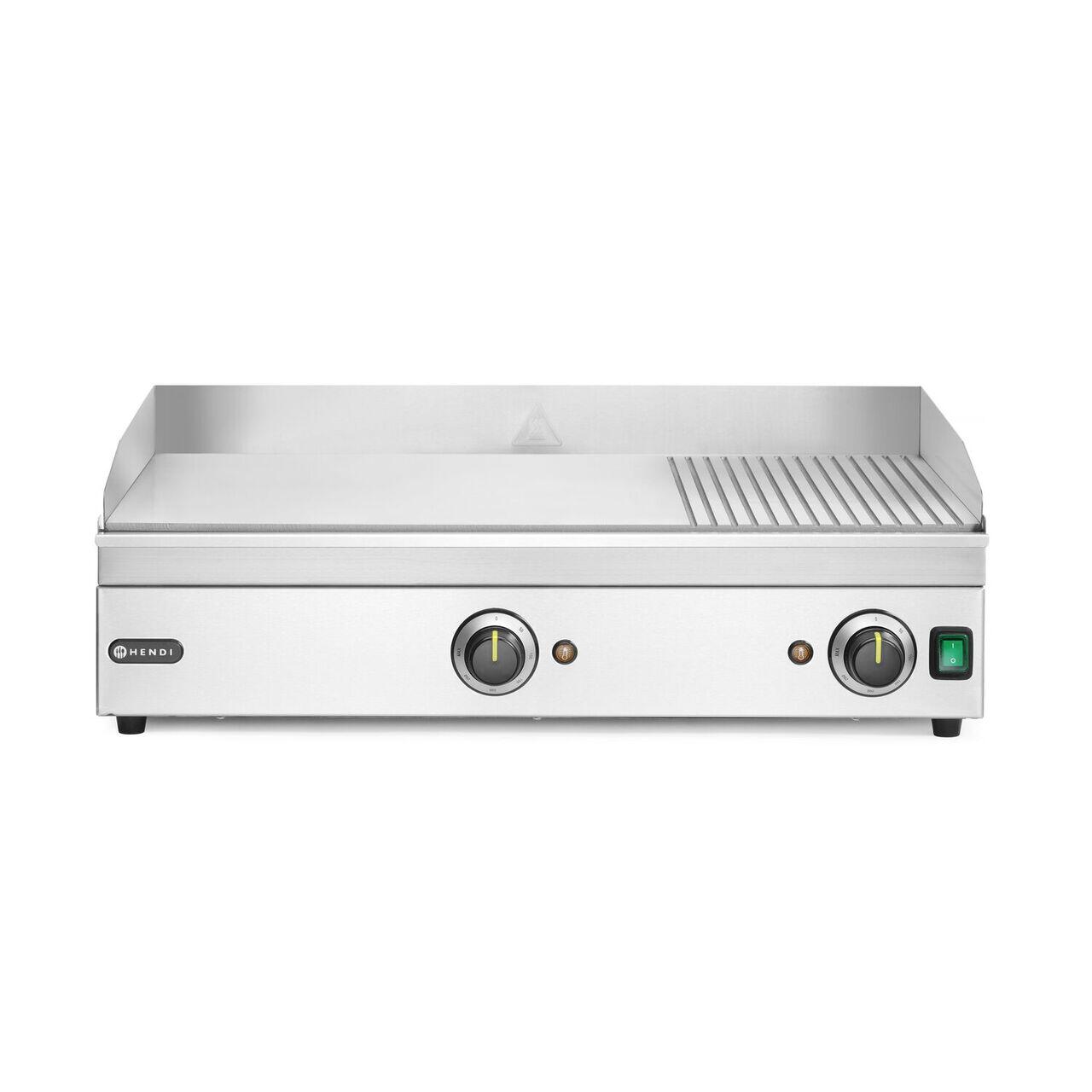 Grill 2/3 neted, 1/3 striat, Kitchen Line, 220-240V/3500W, 697x474x(H)241mm - imagine 2