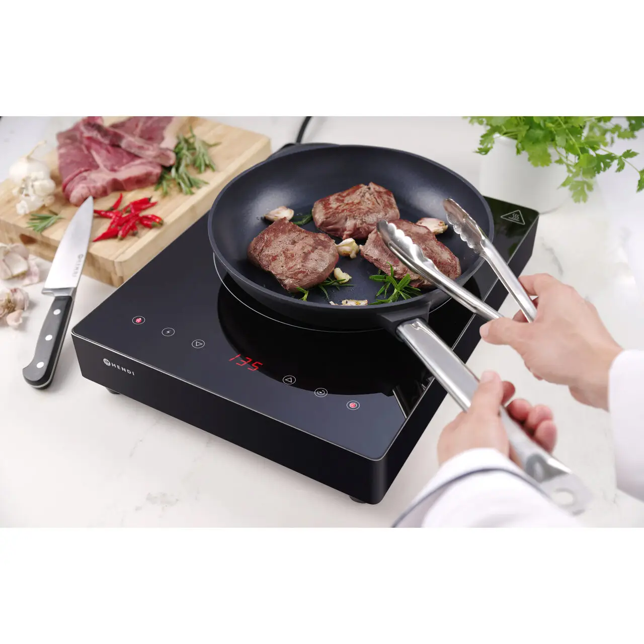 Plita inductie Black Line, 3500W, 337x417x(H)85mm - imagine 3