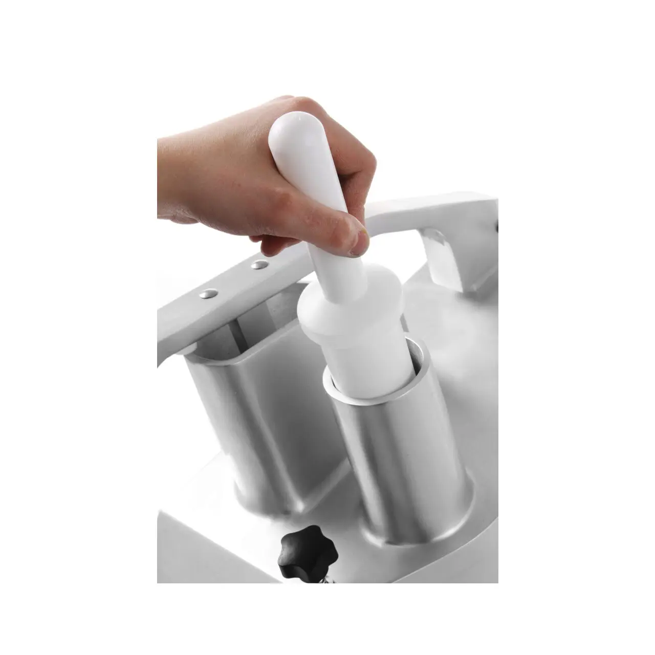 Tocator / robot profesional feliat legume, fructe, 550W, corp aluminiu, include 5 discuri taiere, Hendi Profi Line - imagine 4