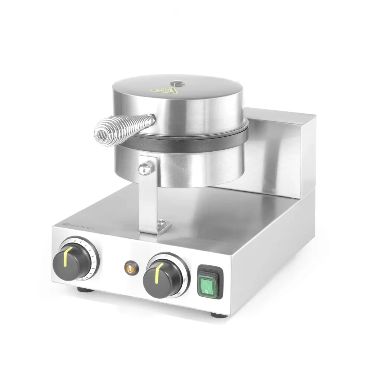 Aparat vafe/waffles rotunde Hendi, diametru 19cm, 1000w, timer, termostat reglabil, 2500x3800x(h)5900mm - imagine 2