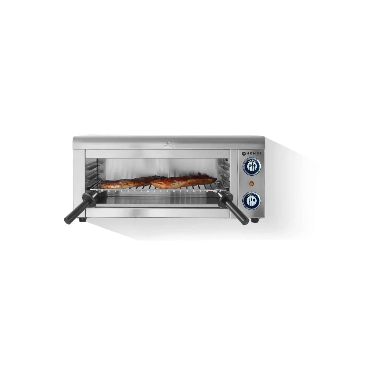 Cuptor/Salamandra Hendi montabila pe perete, 2000 W, temperatura reglabila 50-300 gr C, timer 30 min, 610x310x(H)280 mm - imagine 2