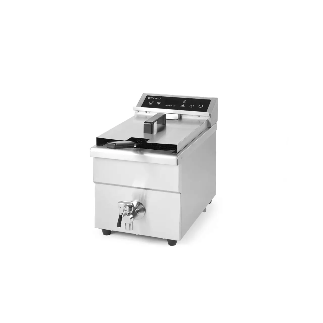 Friteuza cu inductie Hendi Kitchen Line, 8 lt, corp inox, 3500W, functie boost pentru incalzire rapida, Hendi, 290x485x(H)406mm - imagine 7