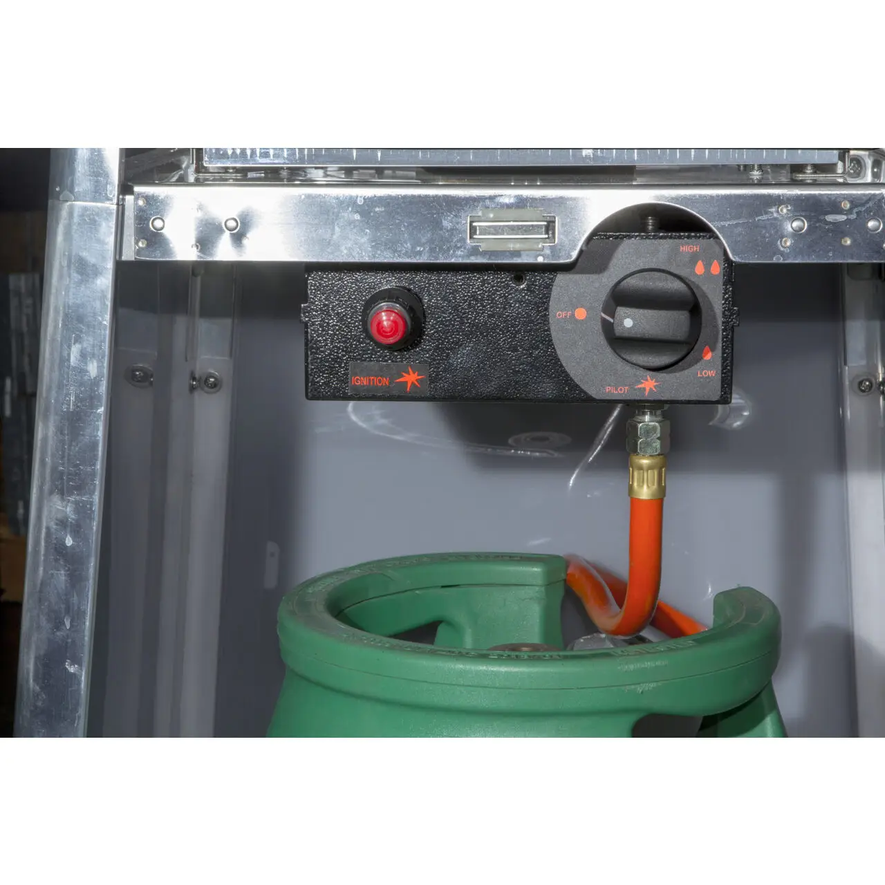 Incalzitor profesional pentru terasa tip piramida, combustibil gaz/propan, putere 11.2 kW(Hs), Hendi, aprindere electronica, regulator presiune, consum de gaz 1048 g/h, Inox - imagine 2