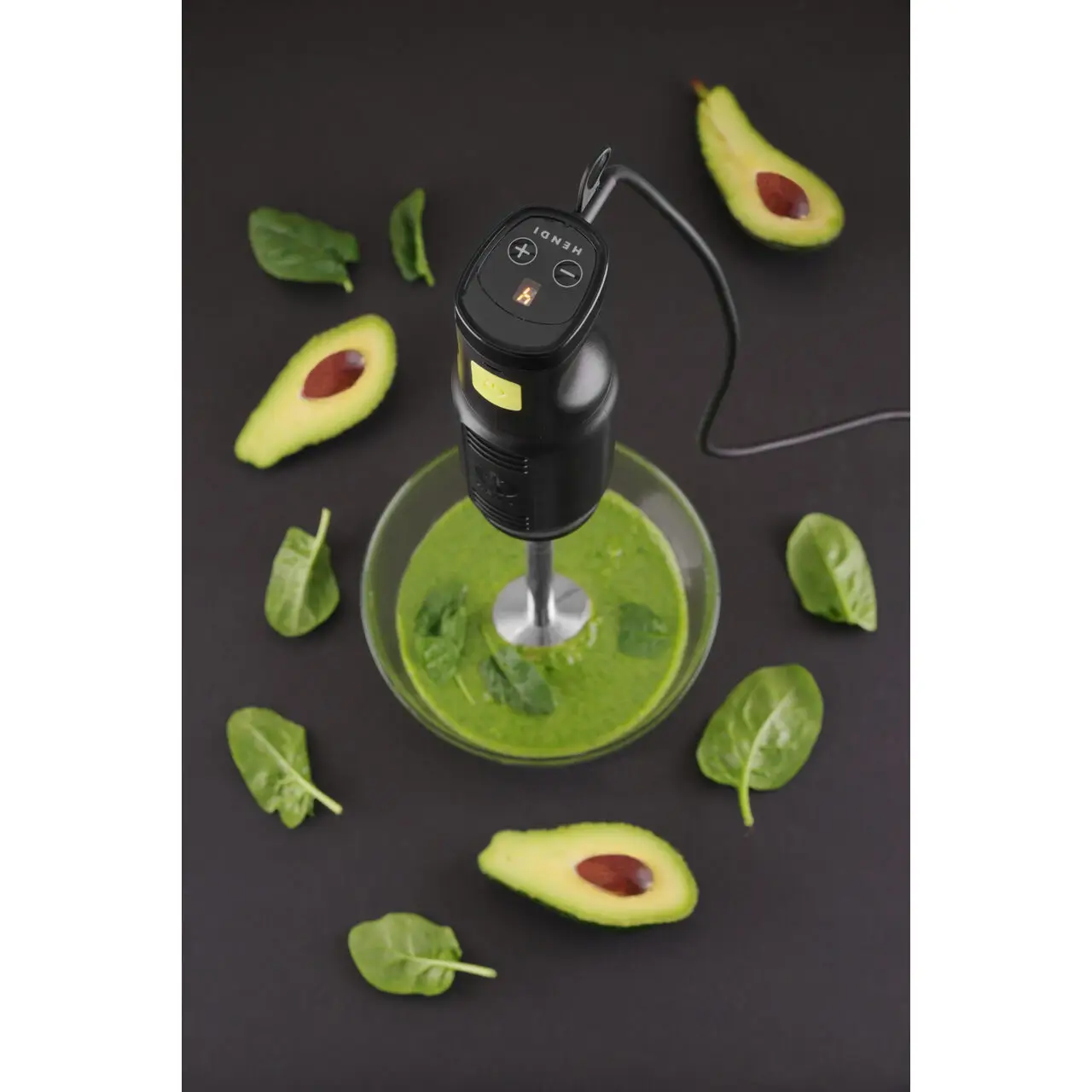 Blender Stick cu 6 viteze si display LCD, dimensiuni 71x71x(H)444mm, putere 250w, 230v - imagine 6