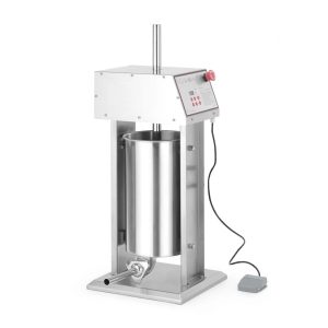 Aparat electric de umplut carnati Hendi, 15 l, otel inoxidabil, 230V/60W, 450x350x(H)750 mm