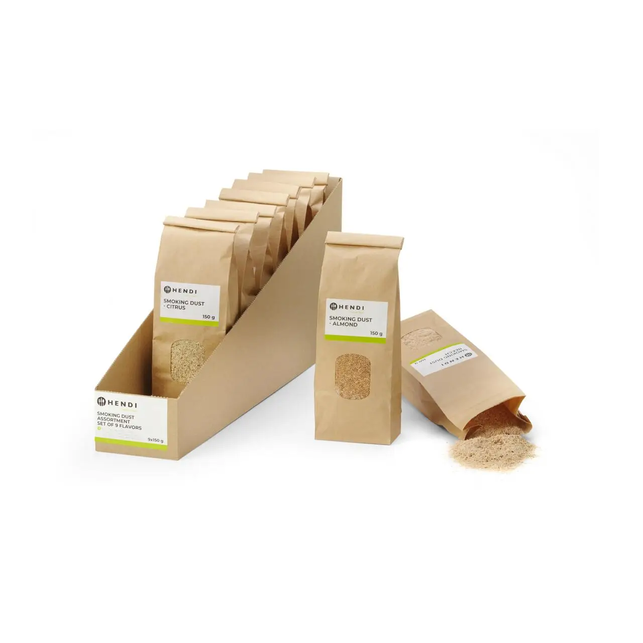 Praf pentru afumat 9 arome, 9x150 grame - imagine 3