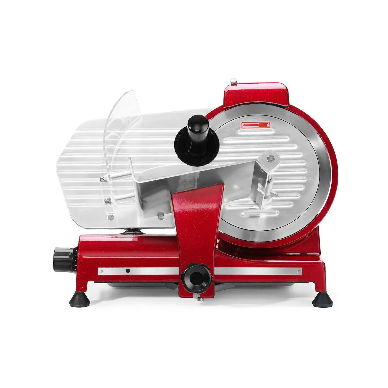 Feliator Hendi Profi Line 250, Rosu, 320 W, 485x420x(H)395 mm, Inox, grosime de taiere reglabila de la 0 la 12 mm - imagine 9