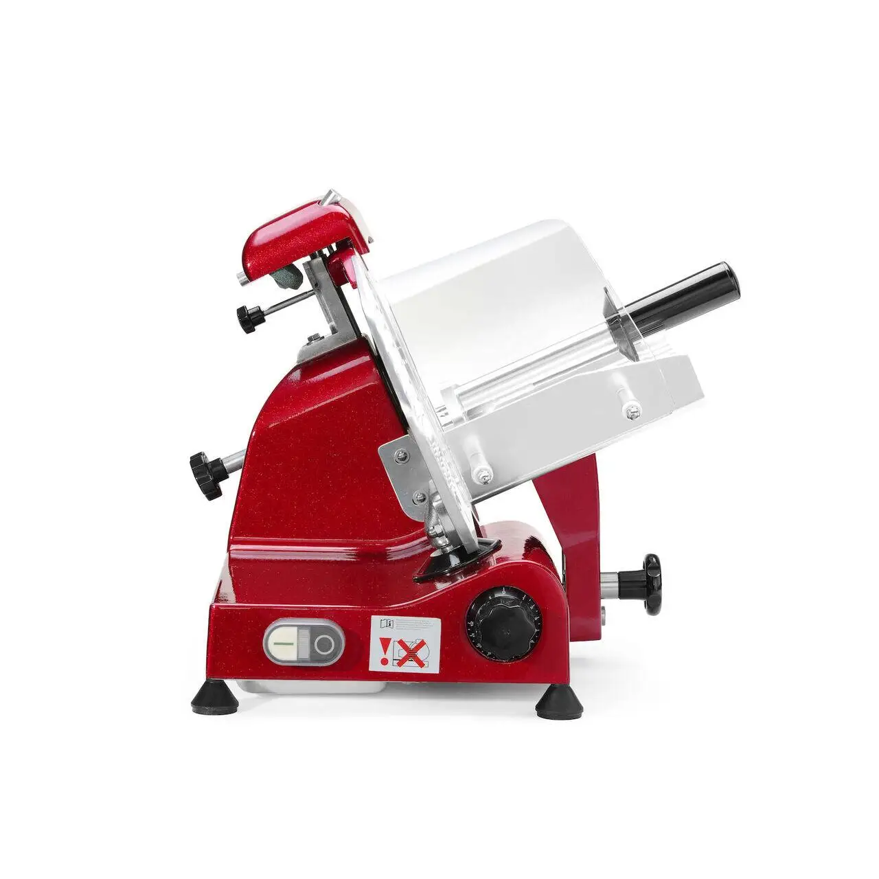 Feliator Hendi Profi Line 250, Rosu, 320 W, 485x420x(H)395 mm, Inox, grosime de taiere reglabila de la 0 la 12 mm - imagine 6