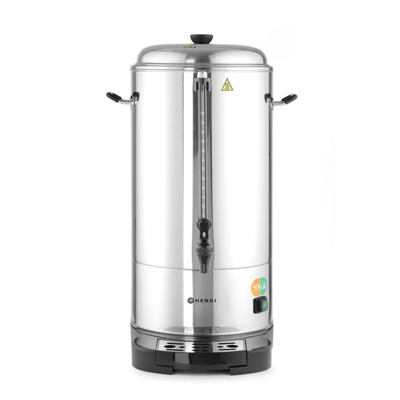 Percolator / cafetiera profesionala, 6lt, Hendi, cu pereti dubli din inox, 1500W, diam. 241x (H)480 mm, robinet anti-picurare, temperatura ajustabila pana la 100 C, filtru incorporat pentru cafea macinata - imagine 12