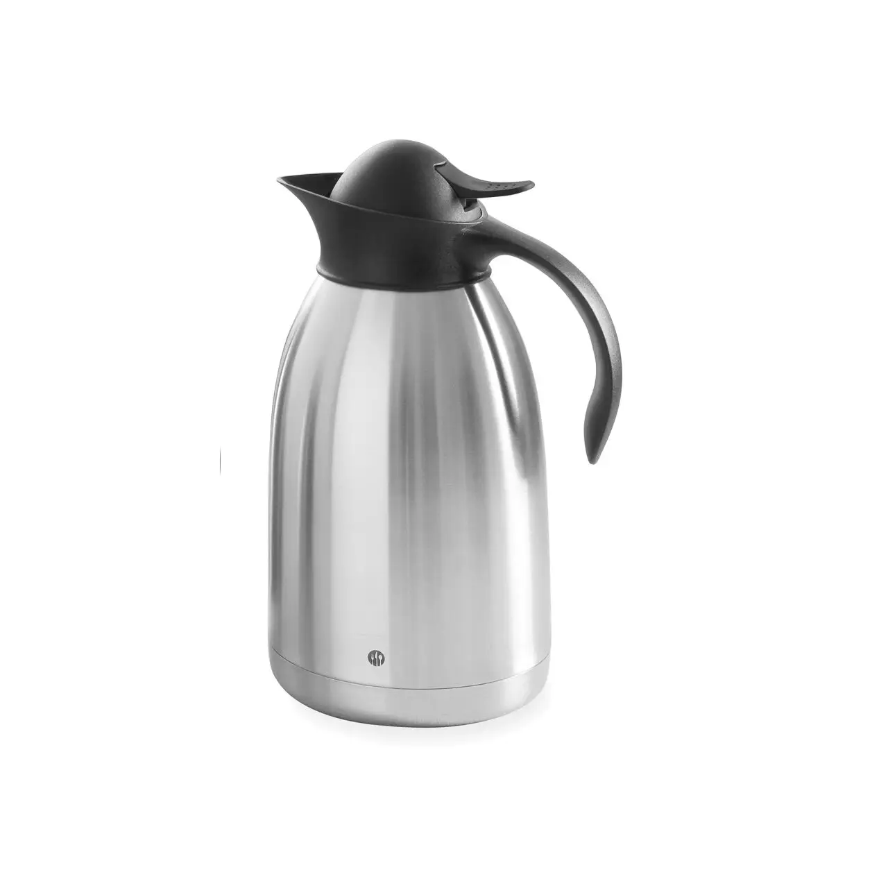 Cana termos 2 lt, pereti dubli inox, Hendi, capac cu sistem de apasare negru, 14.5 x 26 cm - imagine 2