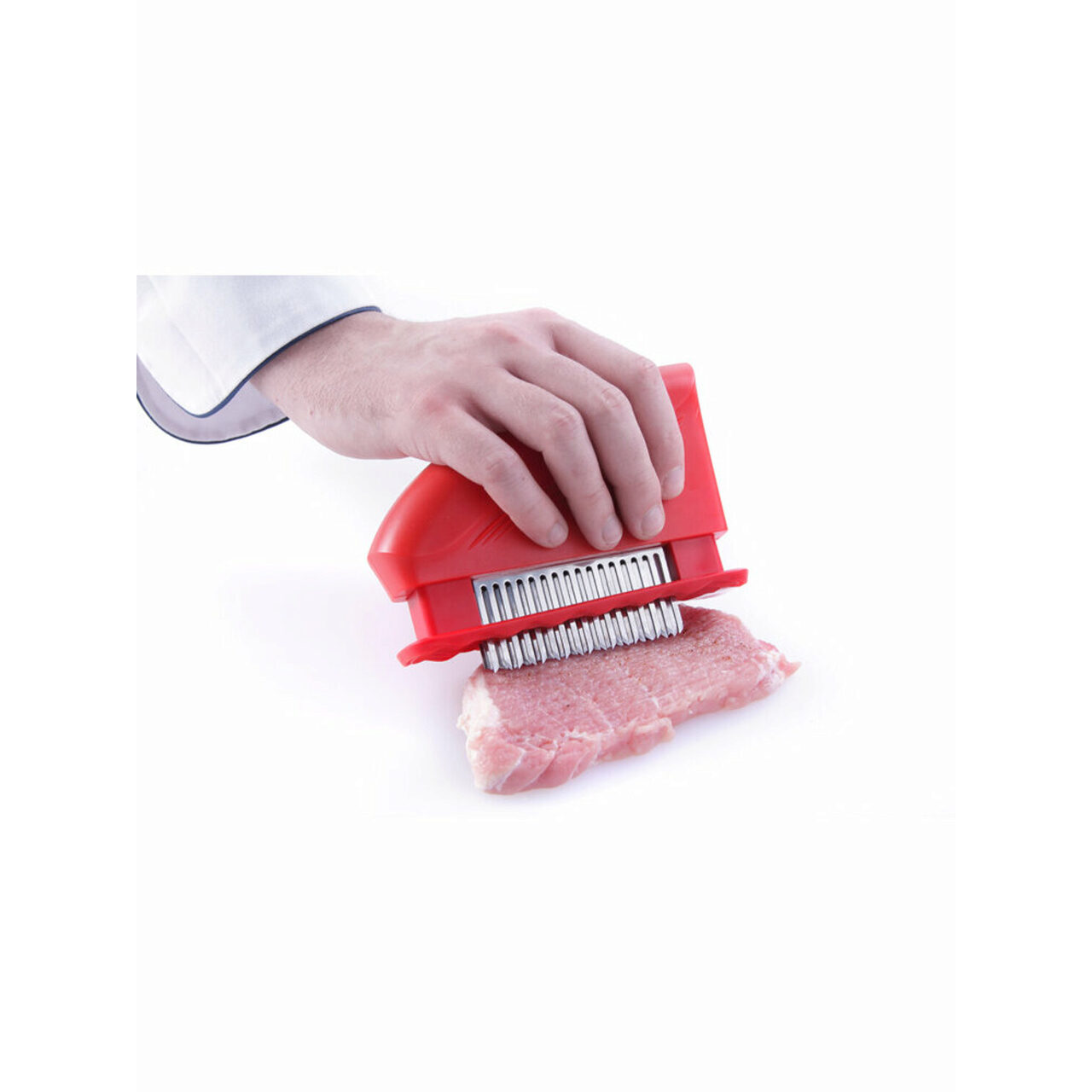 Dispozitiv fragezire carne 51 lame inox, 150x42x(H)118 mm, rosu, Hendi Profi Line - imagine 4