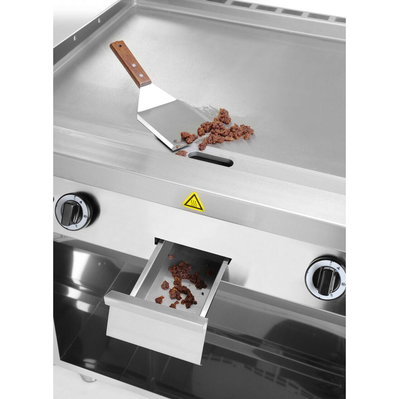 Plita gratar pe gaz 700, HENDI, Kitchen Line, 2 zone de incalzire, fiecare cu 3 arzatoare, putere totala 10kW, 10kW, 800x700x(H)900mm - imagine 3