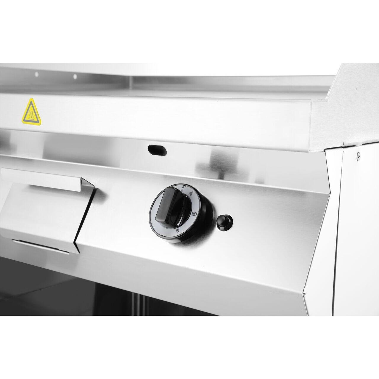 Plita gratar pe gaz 700, HENDI, Kitchen Line, 2 zone de incalzire, fiecare cu 3 arzatoare, putere totala 10kW, 10kW, 800x700x(H)900mm - imagine 2