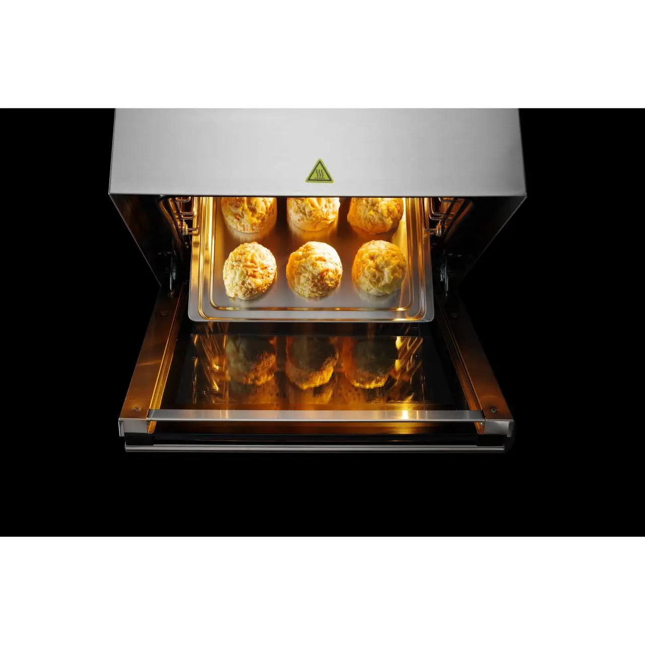 Cuptor convectie Hendi H90, 4 tavi 438x315 mm incluse, 2 elemente incalzire, 2 ventilatoare, termostat reglabil 50-300 gr C, timer 0-120 min, 2670 W, 595x595x(H)570 mm - imagine 14