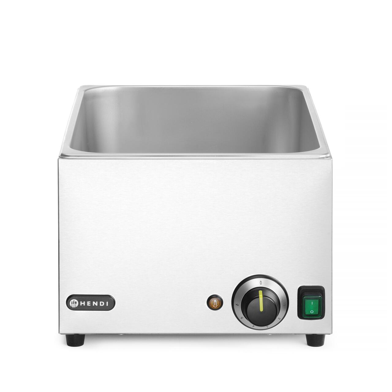 Set: Bain-marie HENDI RANGER + 3x GN 1/3 cu capac, HENDI, GN 1/1, 230V/1000W, 590x332x(H)242mm - imagine 3