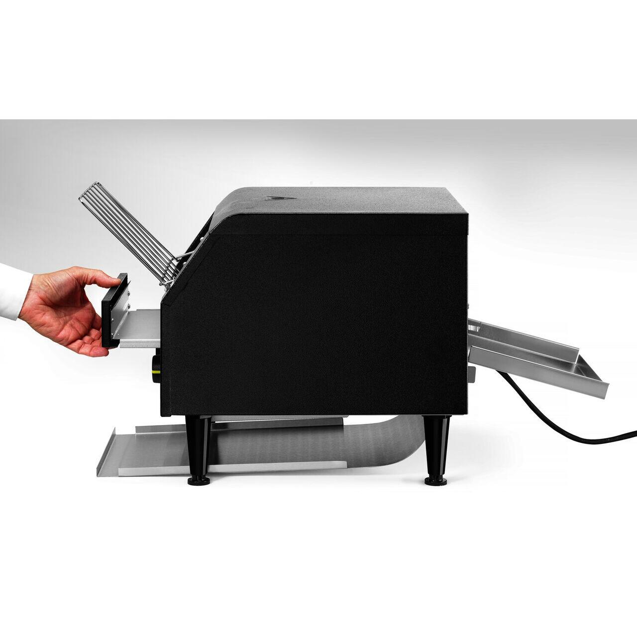 Toaster/prajitor de paine tip tunel dublu, Hendi, negru, 230V/2240W, 418x368x(H)387 mm - imagine 2