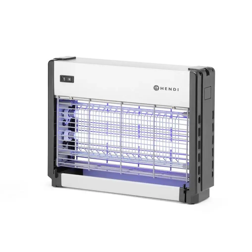 Capcana insecte cu 2 lampi 9W, voltaj mare 2000-2500V - acoperire 50 mp - Hendi - 335x90x(H)260 mm - imagine 4