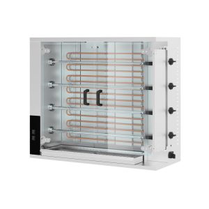 Rotisor electric profesional Hendi, pentru 16 - 20 pui,inox, 2 viteze de rotatie 1150x550x(H)980 mm