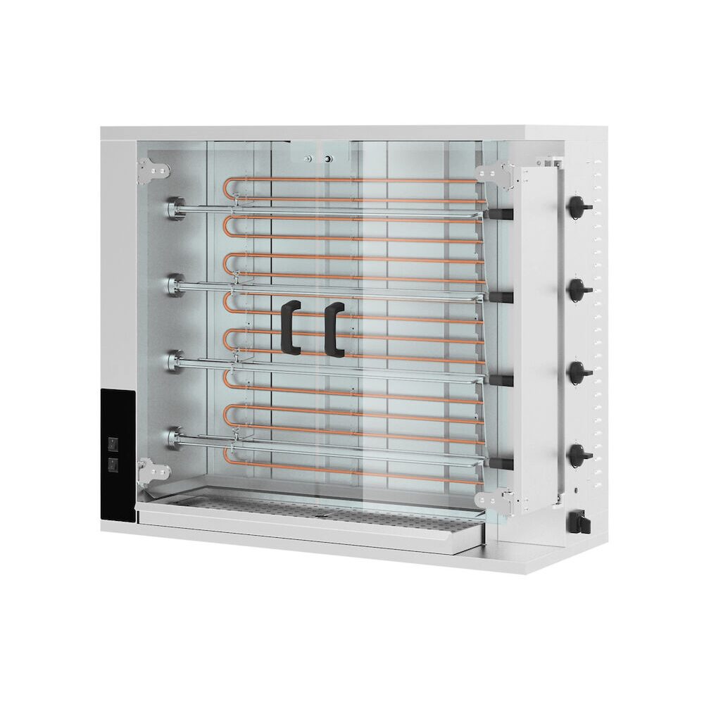 Rotisor electric profesional Hendi, pentru 16 - 20 pui,inox, 2 viteze de rotatie 1150x550x(H)980 mm