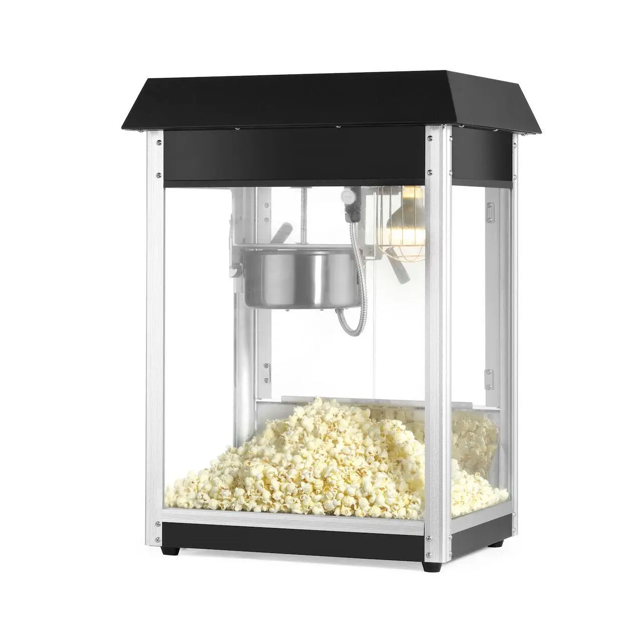 Aparat popcorn Hendi, Black Edition, 1500W, 560x420x(H)770mm - imagine 2