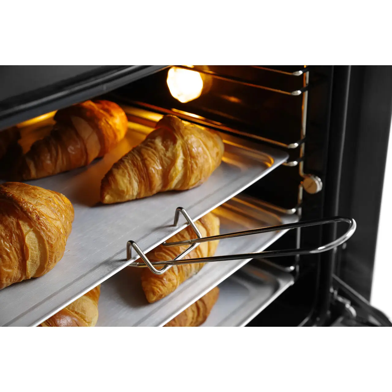 Cuptor convectie Hendi H90, 4 tavi 438x315 mm incluse, 2 elemente incalzire, 2 ventilatoare, termostat reglabil 50-300 gr C, timer 0-120 min, 2670 W, 595x595x(H)570 mm - imagine 4
