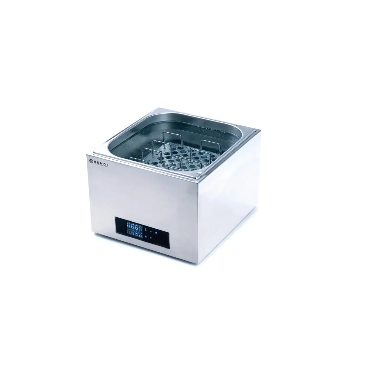 Aparat de gatit Sous-Vide GN 2/3 Hendi, 400 W, Termostat 35?-90?C, Capac sigilat ermetic, Argintiu - imagine 4