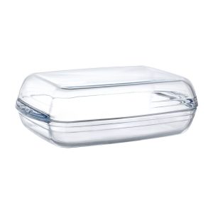 Tavă OVENCHEF, Duralex, din sticla transparenta, 5200 ml.set 2 buc.350x220x(H)110mm
