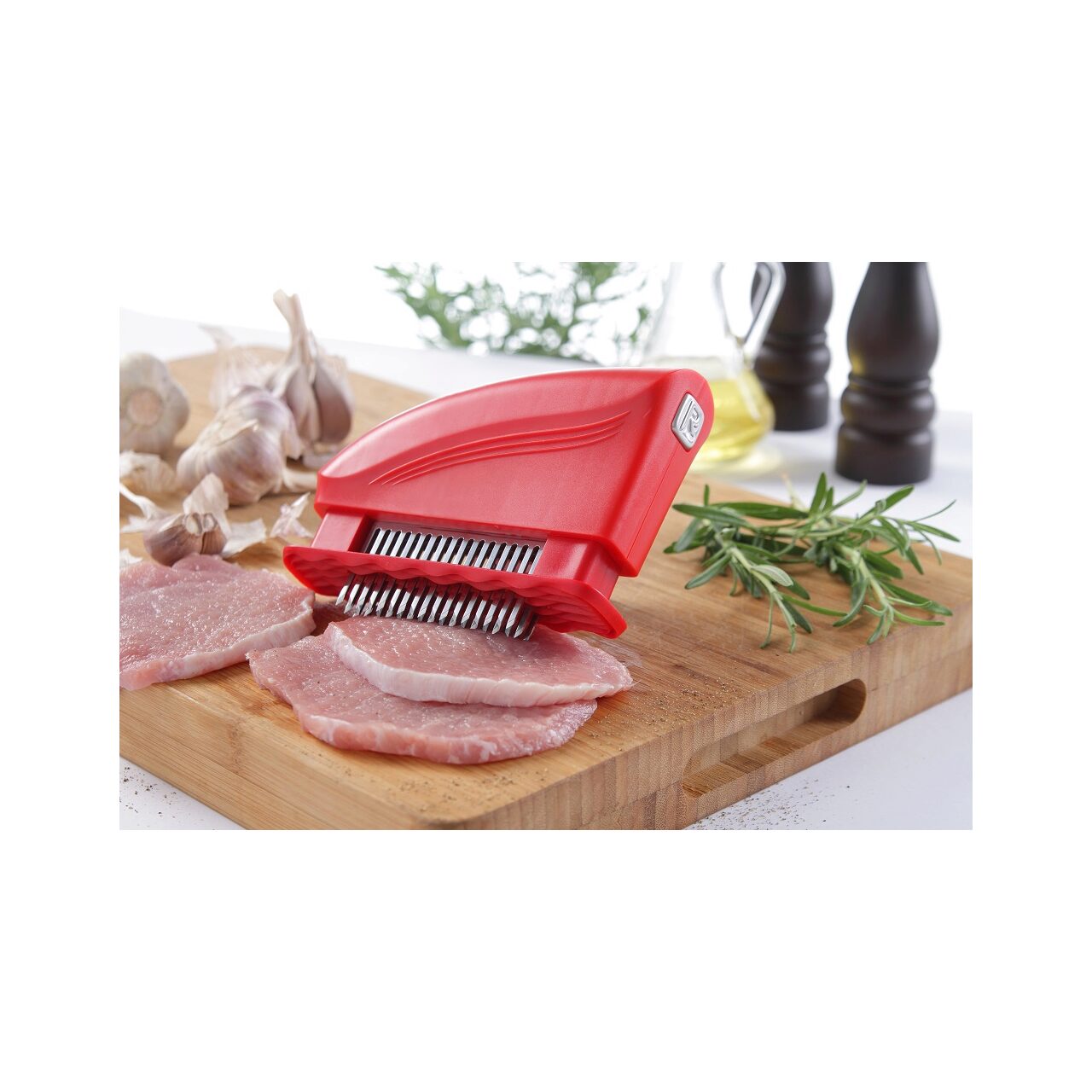 Dispozitiv fragezire carne Hendi, cu 51 lame, otel inoxidabil 18/8, plastic ABS, Negru, 15x4.2x11.8 cm - imagine 2