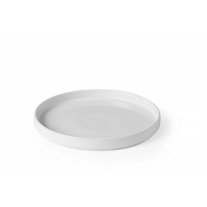 Platou cu margine înaltă Oslo, HENDI, albă, ⌀240x(H)26mm