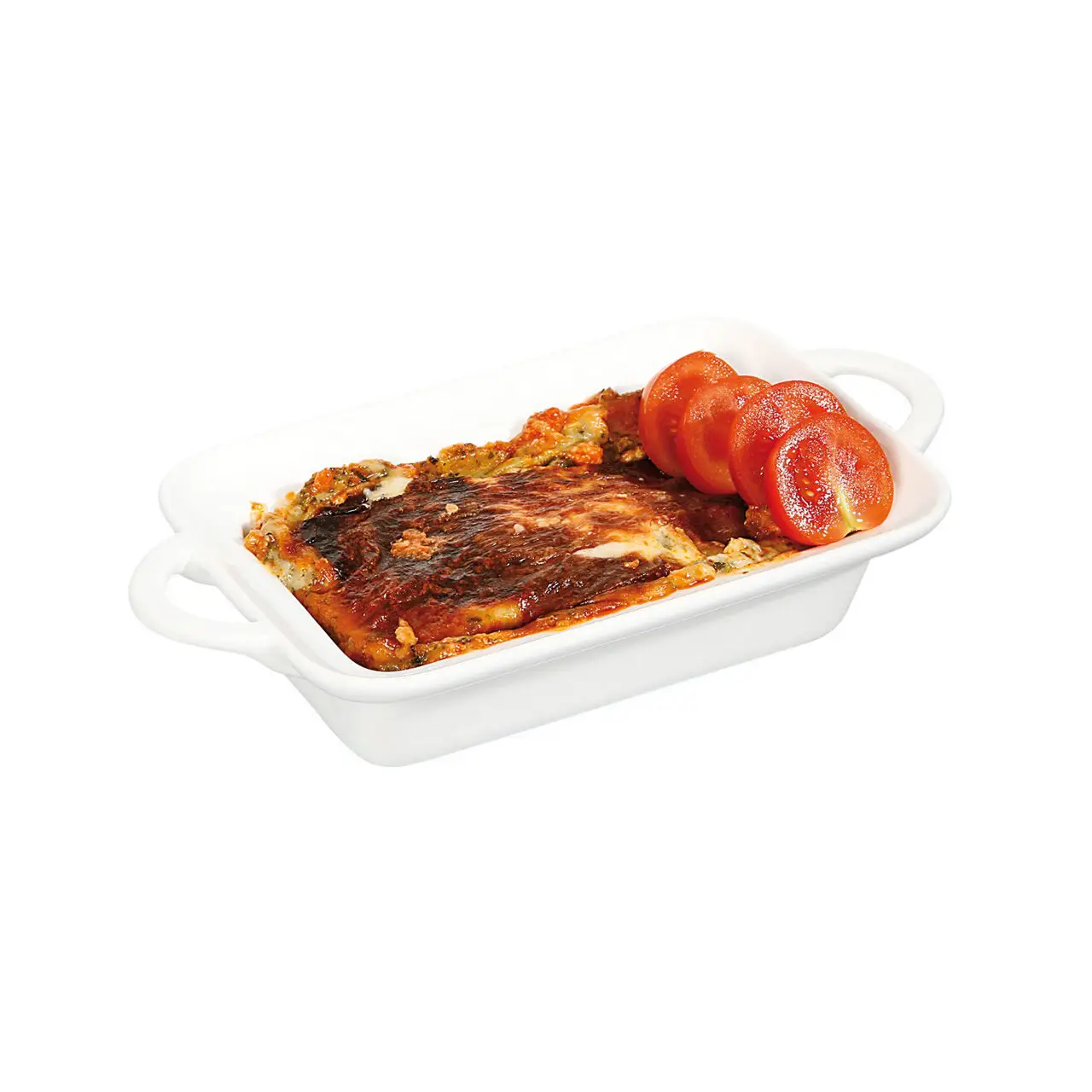 Vas aperitive / servire dreptunghiular, 12x19x5 cm, portelan super-rezistent, potrivit si pentru cuptor, Hendi - imagine 2