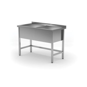 Spalator dublu - sudat, adancime: 600 mm, bazin: 300 mm., HENDI, Profi Line, 1200x600x(H)850mm