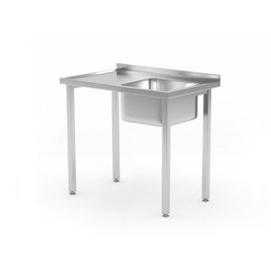 Spalator Budget Line amplasarea cuvei pe dreapta, dimensiuni 800 x 600 (H) 850 mm, fara polita, infiletata