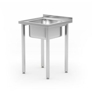 Spalator cu o cuva Budget Line, dimensiuni: 600 x 600 (H)850 mm, fara polita