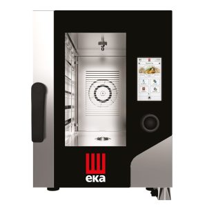 Cuptor cu aburi cu convectie Millennial Touch Screen Gastro Compact 6x GN 1/1, electric, Tecnoeka, 400V/7800W, 500x930x(H)700mm