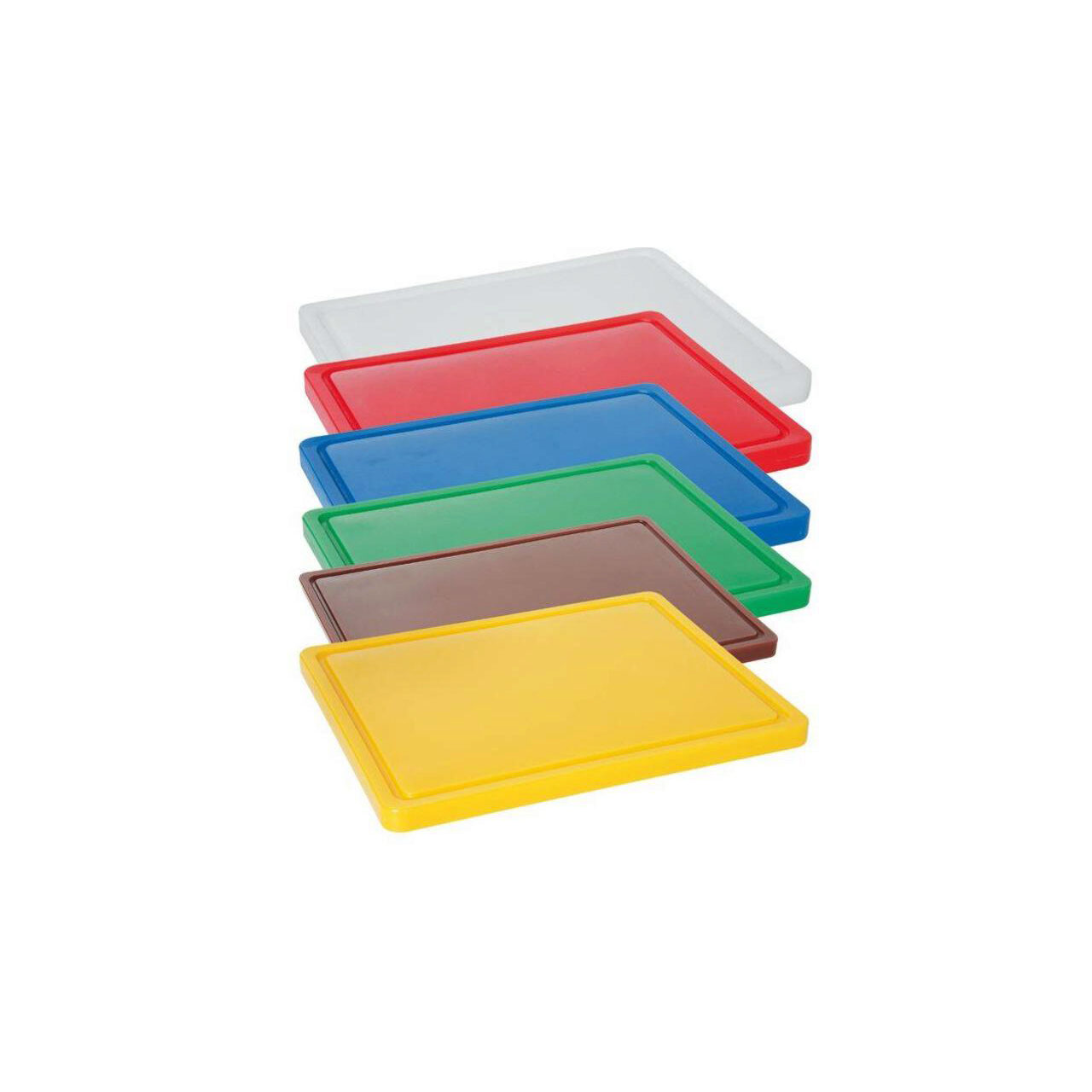Tocator albastru, 26.5x32.5x(H)1.2 cm - GN1/2, cu sant de scurgere, polietilena HDPE 500, respecta normele de igiena HACCP, Hendi - imagine 2