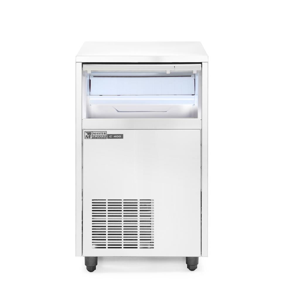 Masina cuburi de gheata, Master Frost & Hendi, otel inoxidabil, 40 kg/24 h, cub forma tip glont / 18 gr, 230 V/575 W, 480x580x(H)750 mm - imagine 2
