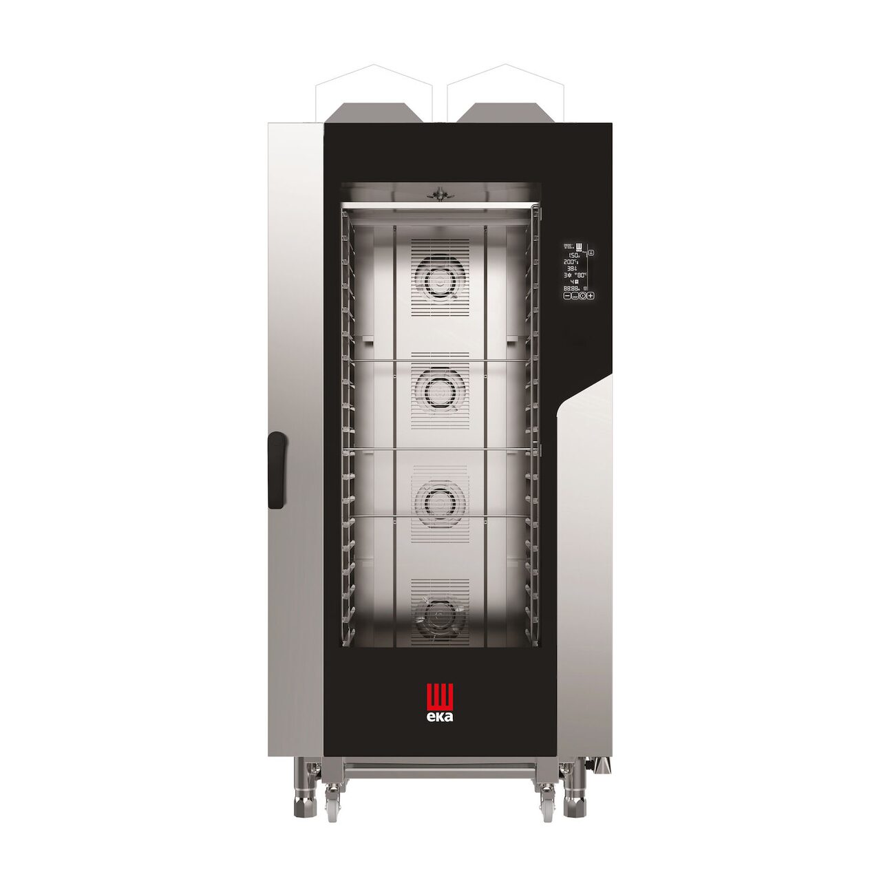 Cuptor pe gaz cu convectie cu abur Millennial Black Mask Gastro, 20× GN 1/1, Tecnoeka, 230V/1450W, 30000kW, 930x1160x(H)2060mm