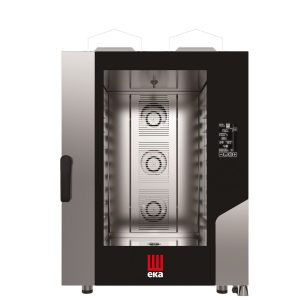 Cuptor pe gaz cu abur cu convectie Millennial Black Mask Bakery, 16 tavi 600x400 mm Tecnoeka, 230V/700W, 18kW, 850x1035x(H)1231mm