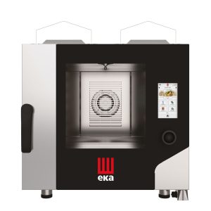 Cuptor pe gaz cu convectie cu abur Millennial Touch Screen Gastro, Tavi GN 1/1 Tecnoeka, 230V/300W, 9300kW, 730x850x(H)800mm