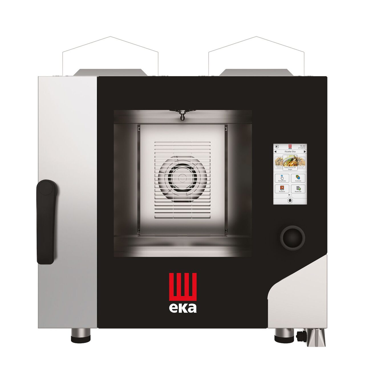 Cuptor pe gaz cu convectie cu abur Millennial Touch Screen Gastro, Tavi GN 1/1 Tecnoeka, 230V/300W, 9300kW, 730x850x(H)800mm