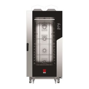 Cuptor pe gaz cu convectie cu abur Millennial Black Mask Bakery, 16 tavi 600x400 Tecnoeka, 230V/1450W, 30000kW, 930x1160x(H)2060mm
