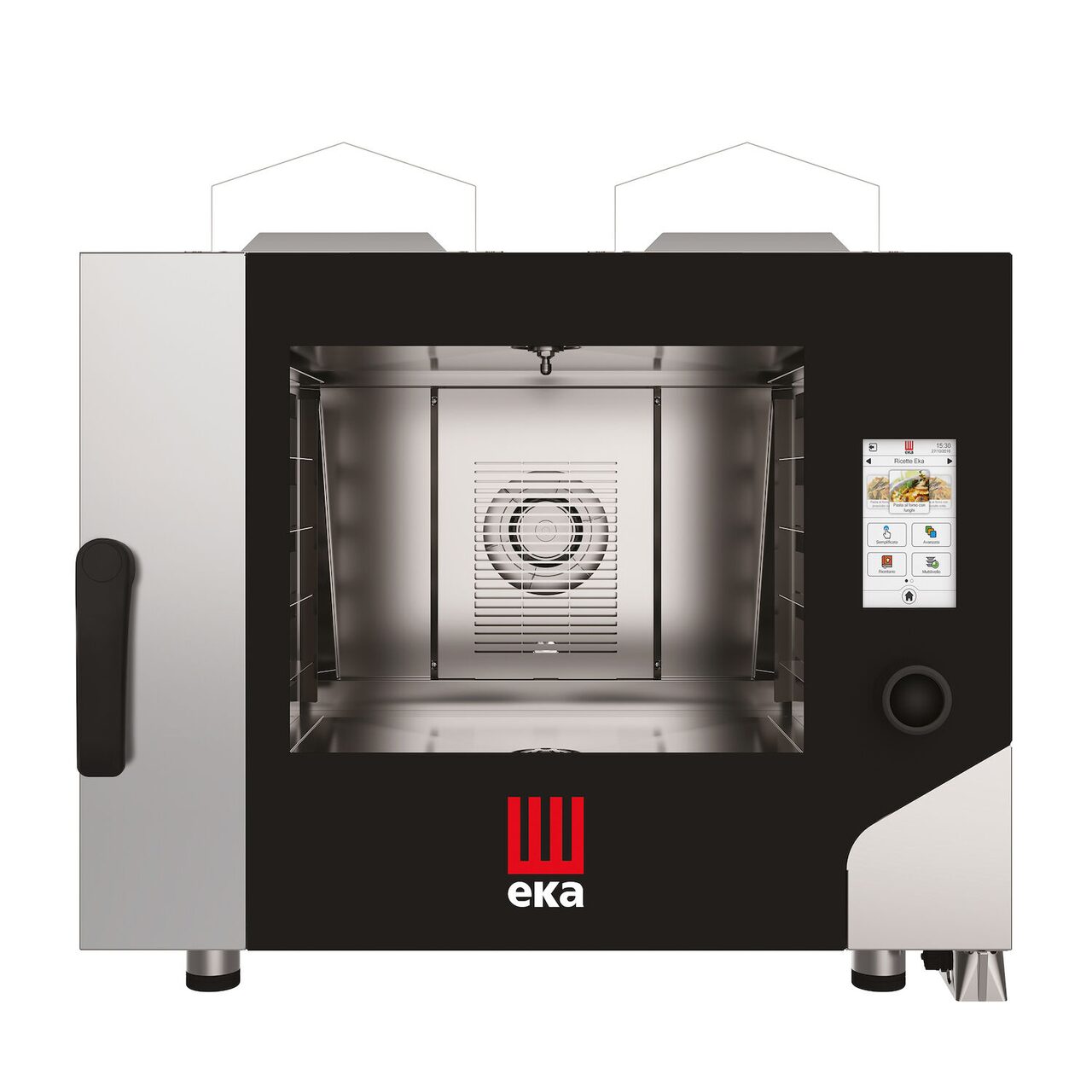 Cuptor pe gaz cu convectie cu abur Millennial Touch Screen Bakery, 4 x 600x400mm Tecnoeka, 230V/300W, 9300kW, 850x1035x(H)800mm