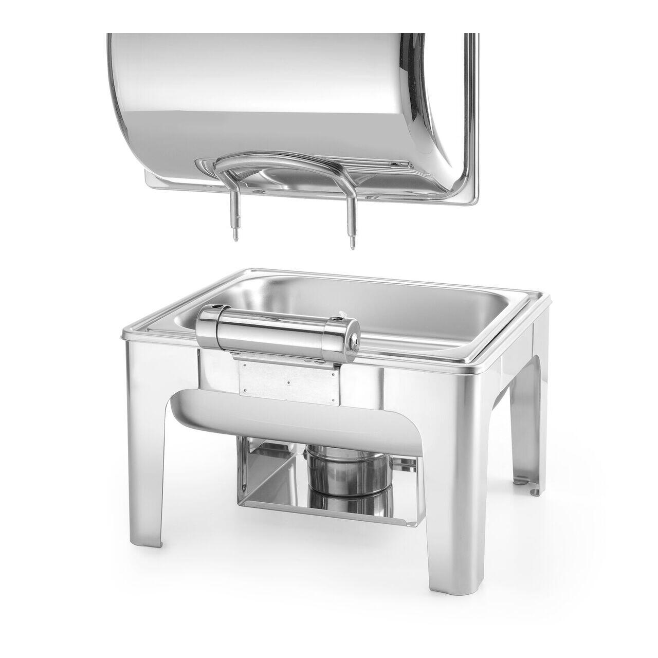 Chafing dish GN 2/3 finisaj tip oglinda, HENDI, Profi Line, 6L, 395x405x(H)320mm - imagine 5