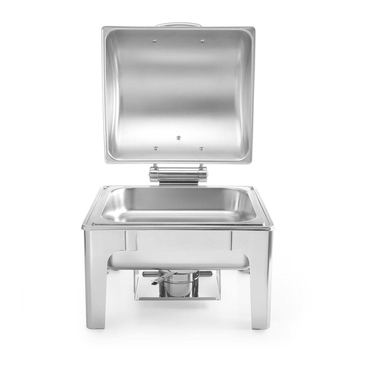Chafing dish GN 2/3 finisaj tip oglinda, HENDI, Profi Line, 6L, 395x405x(H)320mm - imagine 2