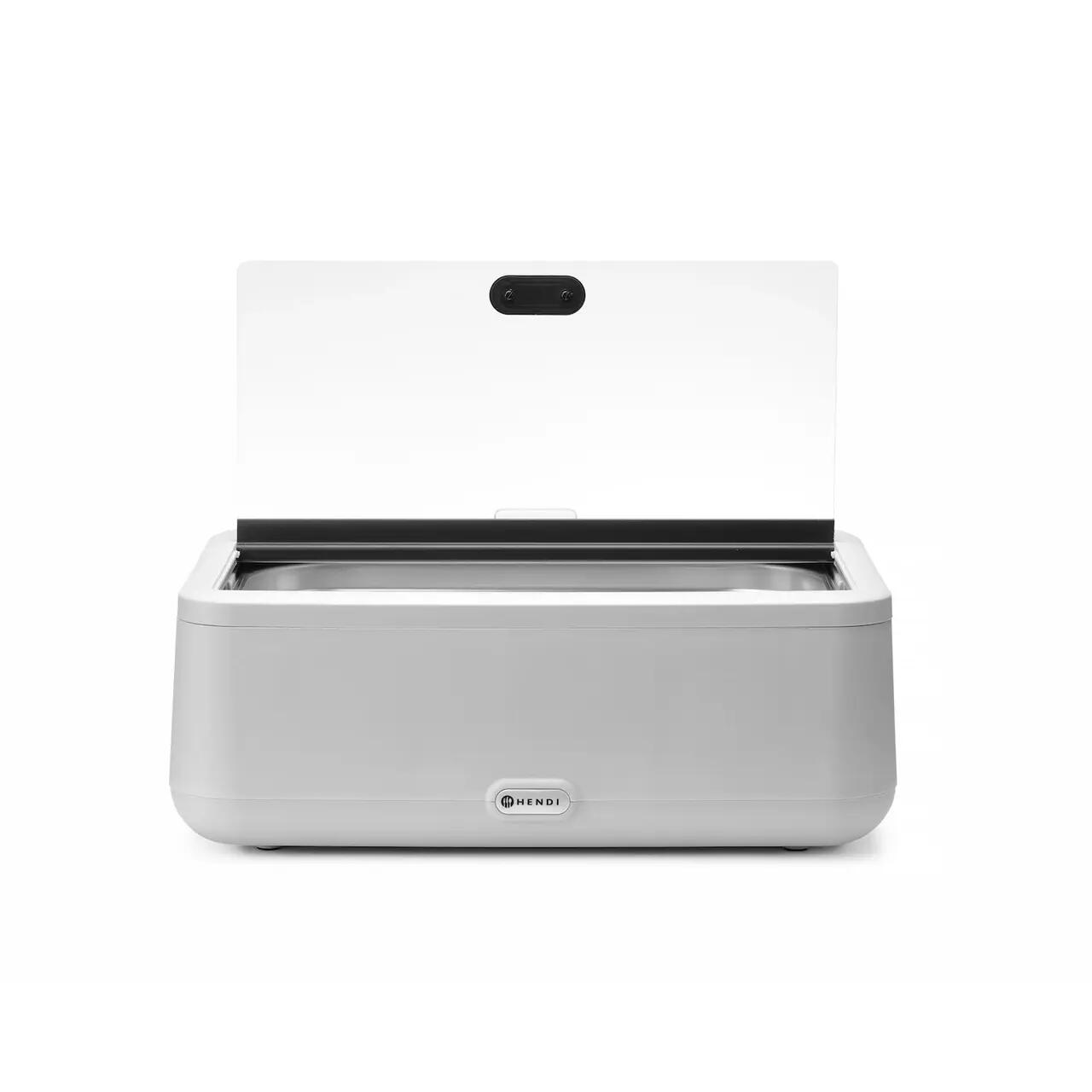 Chafing dish electric UNIQ, HENDI, GN 1/1, Alb, 220-240V/700W, 607x402x(H)250mm - imagine 2